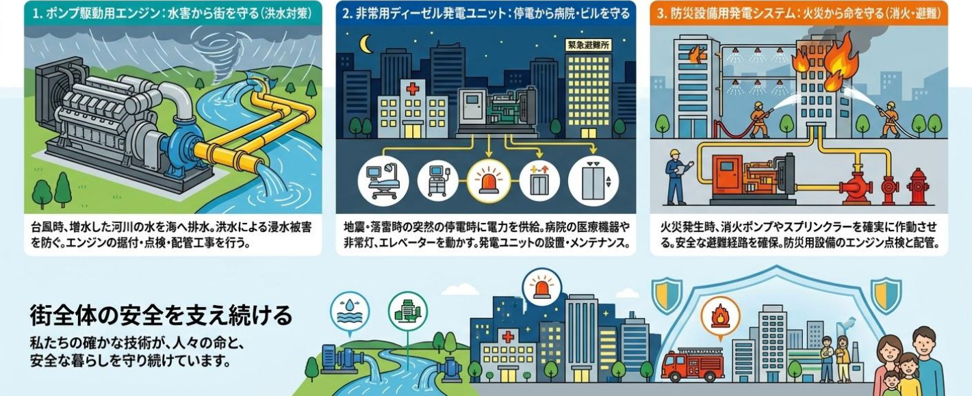 見えないところで街と人を支える